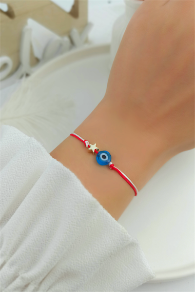 Marteniçka Bileklik Nazar Boncuklu Yıldız Figür Asansörlü Bileklik TRBİLEK7868