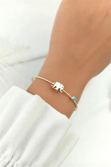 Mavi Taş Kelepçe Fil Bileklik TrBilek70028