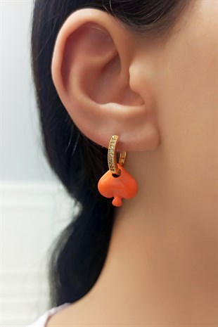 Özel Seri Renkli Maça Figür Halka Küpe TrKüpe34043 B34003