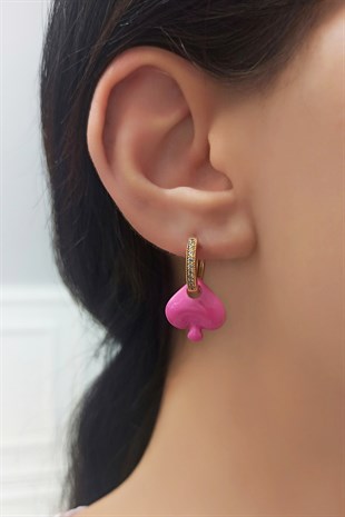 Özel Seri Renkli Maça Figür Halka Küpe TrKüpe34043 B34003