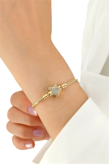Pandora Model Bileklik Taşlı Yıldız Bileklik