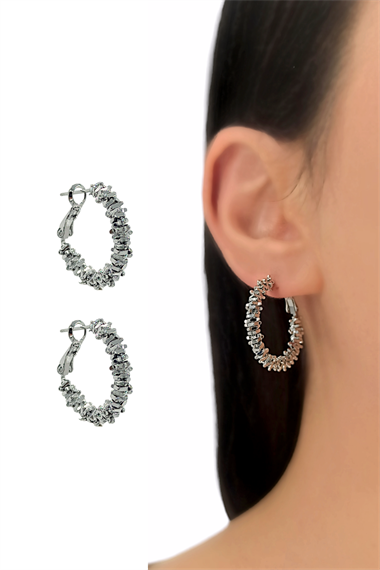 Premium 20 mm Kabartma Halka Küpe