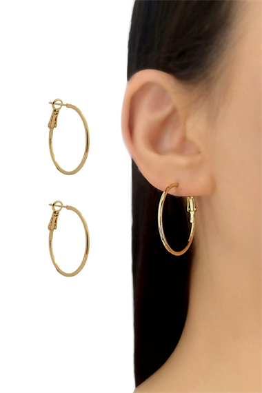 Premium 25 mm Halka Küpe