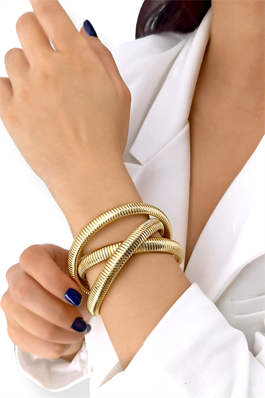 Premium 3lü Tırtıklı Kalın Bileklik Model