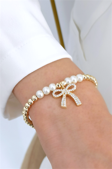 Premium 5li Taşlı Fiyonk İncili Bileklik Kombin