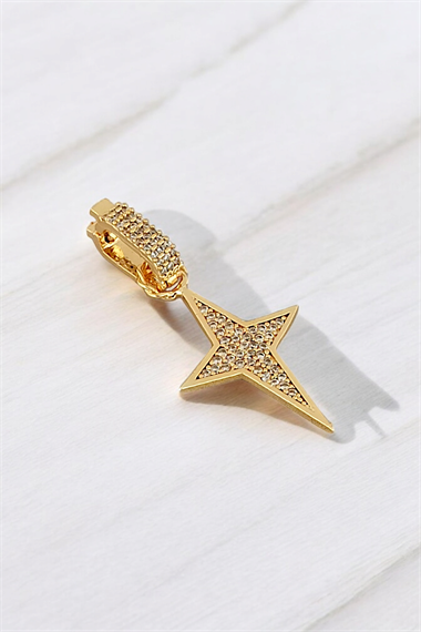 Premium Ajda Charm Taşlı Kuzey Yıldız Charm