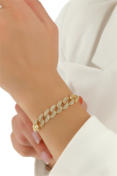 Premium Asansörlü Taşlı Geçmeli Bileklik