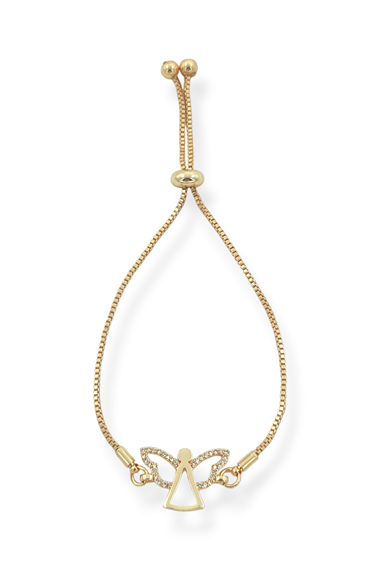 Premium Asansörlü Taşlı Melek Bileklik