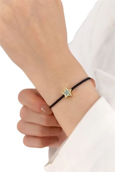 Premium Asansörlü Yıldız İp Bileklik