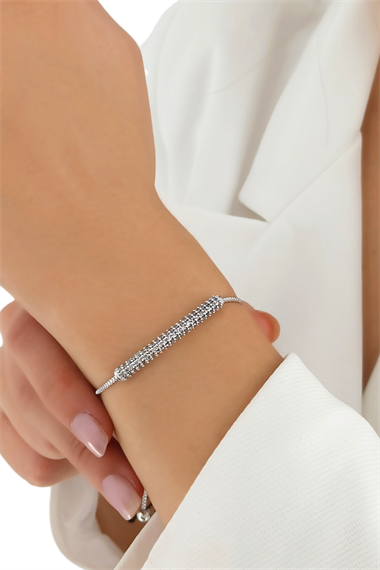 Premium Asansörlü Zirkon Taşlı Bileklik