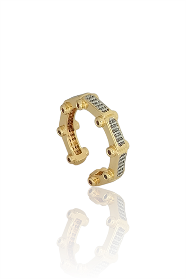 Premium Ayarlabilir Serenay Yüzük Kırmızı Taş Yüzük