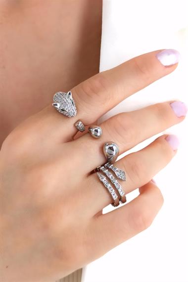 Premium Ayarlanabilir 3lü Damla Yüzük Kombin