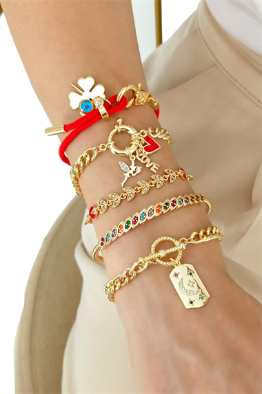 Premium Ayarlanabilir 5li Yonca Bileklik Kombin 