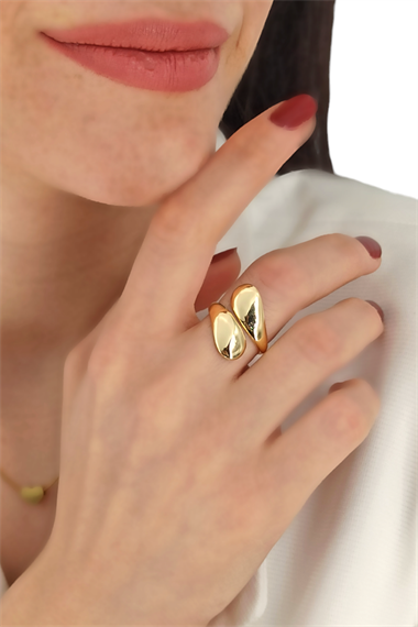 Premium Ayarlanabilir Damla Plaka Yüzük