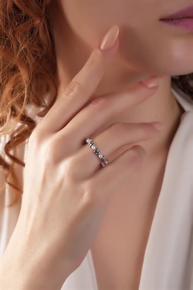 Premium Ayarlanabilir Kare Kesim İnci Yüzük 1486