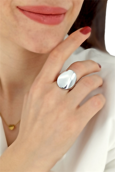 Premium Ayarlanabilir Oval Plaka Yüzük