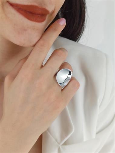 Premium Ayarlanabilir Oval Plaka Yüzük