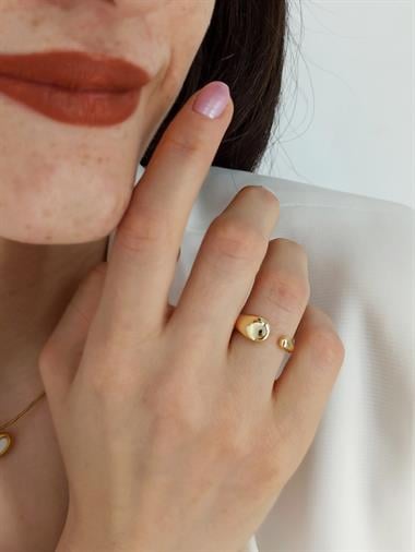 Premium Ayarlanabilir Plaka Damla Yüzük