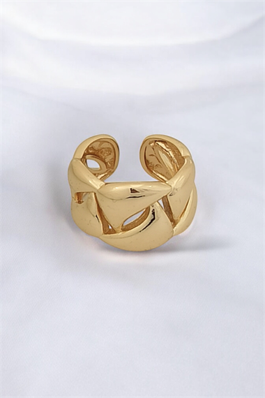 Premium Ayarlanabilir Üçgen Plaka Yüzük 