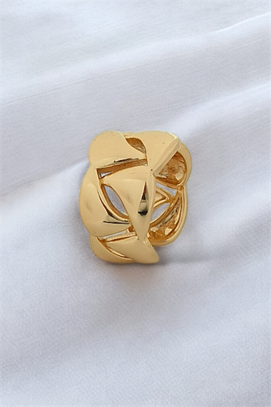 Premium Ayarlanabilir Üçgen Plaka Yüzük 