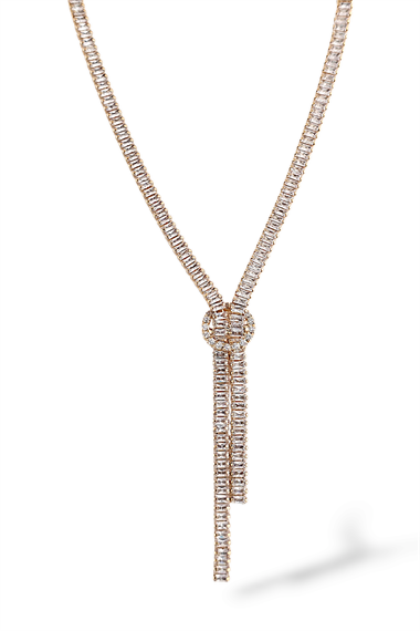 Premium Baget Taş Düğüm Abiye Kolye-Küpe Set