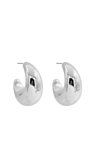 Premium Bombeli Oval Halka Küpe