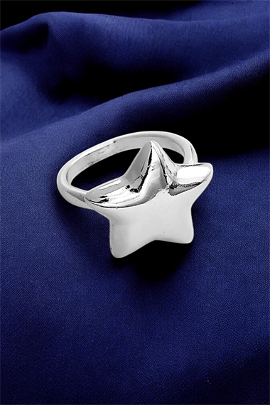 Premium Bombeli Yıldız Yüzük