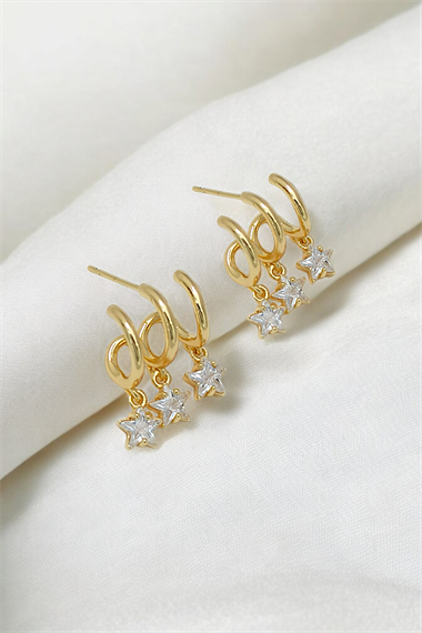 Premium Çok Görünümlü Yıldız Küpe