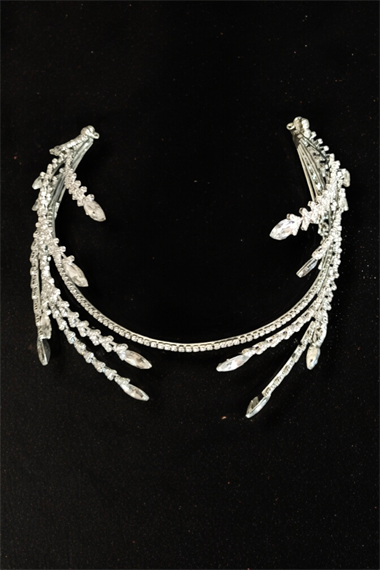 Premium Damla Taş Su Yolu Abiye Taç