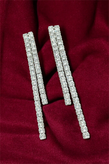 Premium İki Sıra Su Yolu Küpe