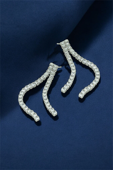 Premium İki Sıra Su Yolu Küpe