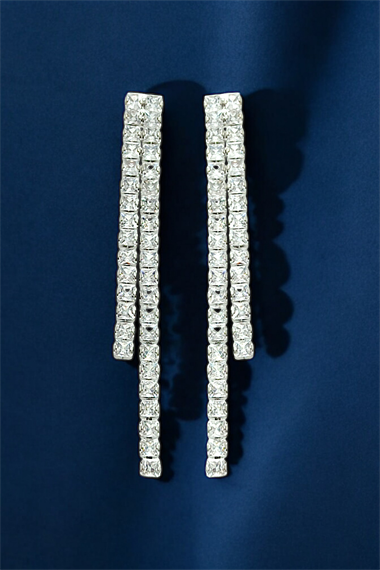 Premium İki Sıra Su Yolu Küpe