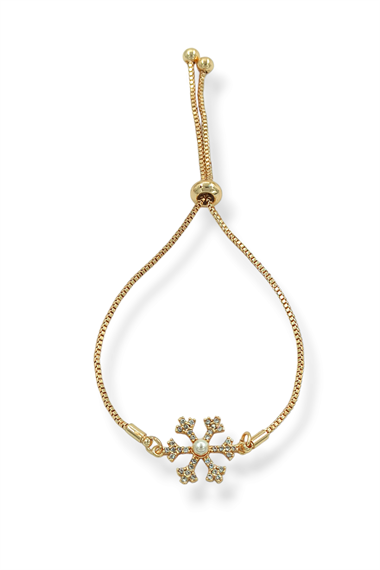 Premium İncili Taşlı Kartanesi Bileklik