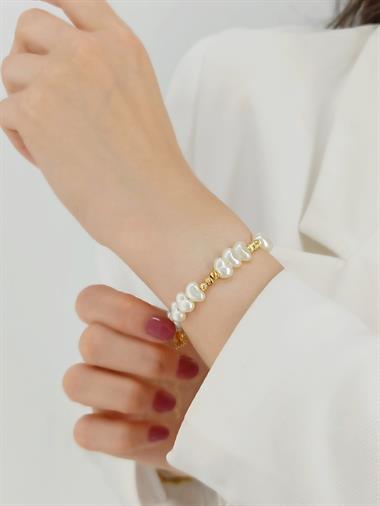 Premium Kalp İncili Dorika Bileklik