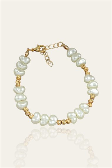 Premium Kalp İncili Dorika Bileklik