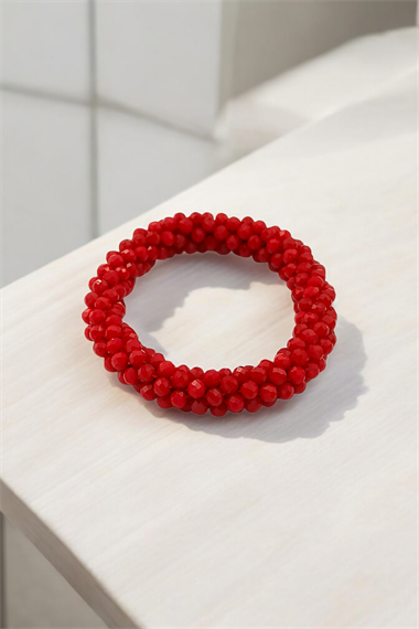 Premium Kristal Taşlı Boncuk Bileklik Lastikli Kristal Boncuk Bileklik