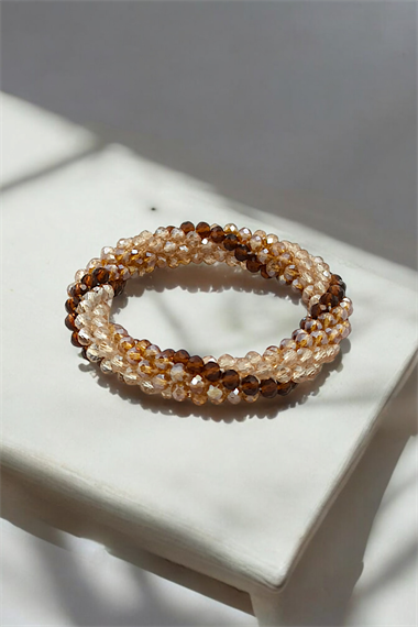 Premium Kristal Taşlı Boncuk Bileklik Lastikli Kristal Boncuk Bileklik