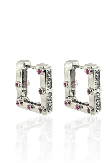 Premium Küçük Kare Serenay Küpesi Leyla Küpe