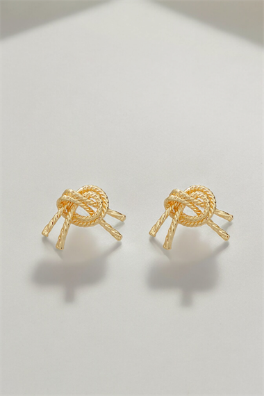 Premium Lazer Kesim Düğüm Küpe