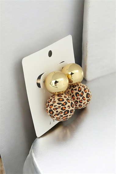 Premium Leopar Desenli Plaka Kpe