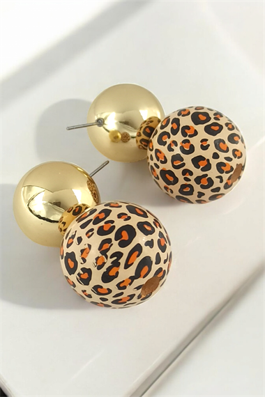 Premium Leopar Desenli Plaka Kpe