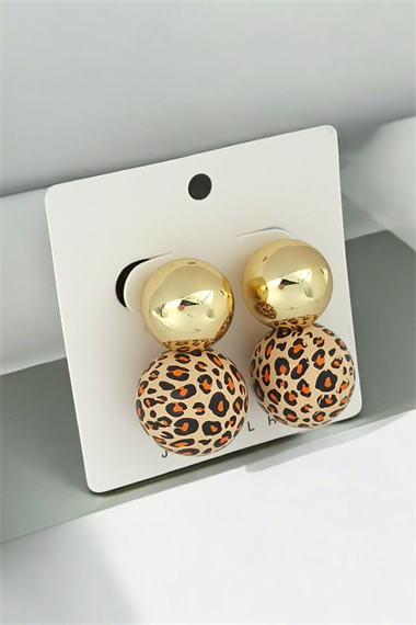 Premium Leopar Desenli Plaka Kpe