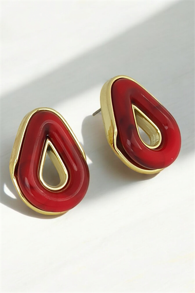 Premium Mineli Damla Küpe