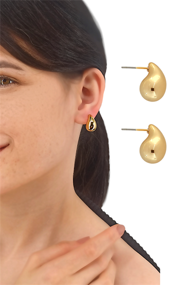 Premium Minik Bottega Damla Küpe