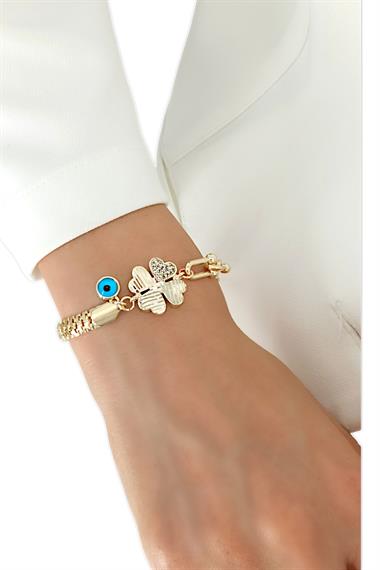 Premium Nazar Boncuk Yonca Bileklik