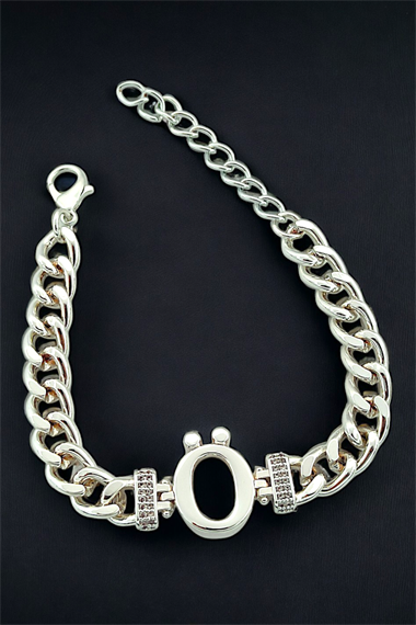 Premium Ö Harf Bileklik Zirkon Taş