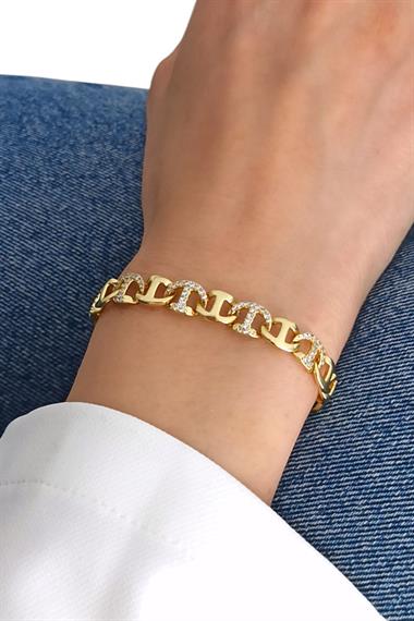 Premium Özel Seri Xuping Renk Atmaz Taşlı Bileklik