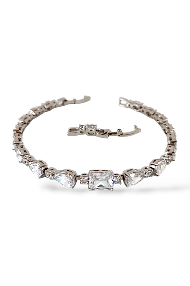 Premium Özel Seri Xuping Renk Atmaz Zirkon Damla Taş Bileklik