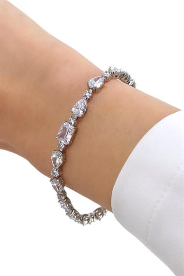 Premium Özel Seri Xuping Renk Atmaz Zirkon Damla Taş Bileklik