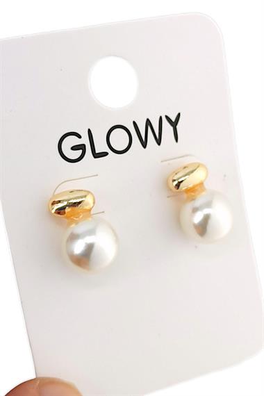 Premium Plaka İnci Küpe